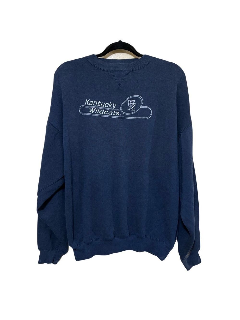 Vintage Kentucky Wildcats Crewneck Sweater Cadre Athletic Men L NCAA Long Sleeve